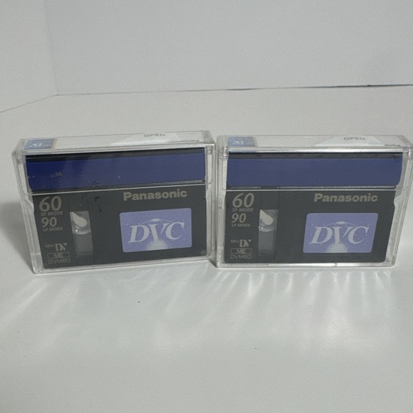 2 Panasonic DVC SP 60 LP 90 Minute Cassette Tapes‎ Sealed AY-DVM60EJ - Picture 2 of 5